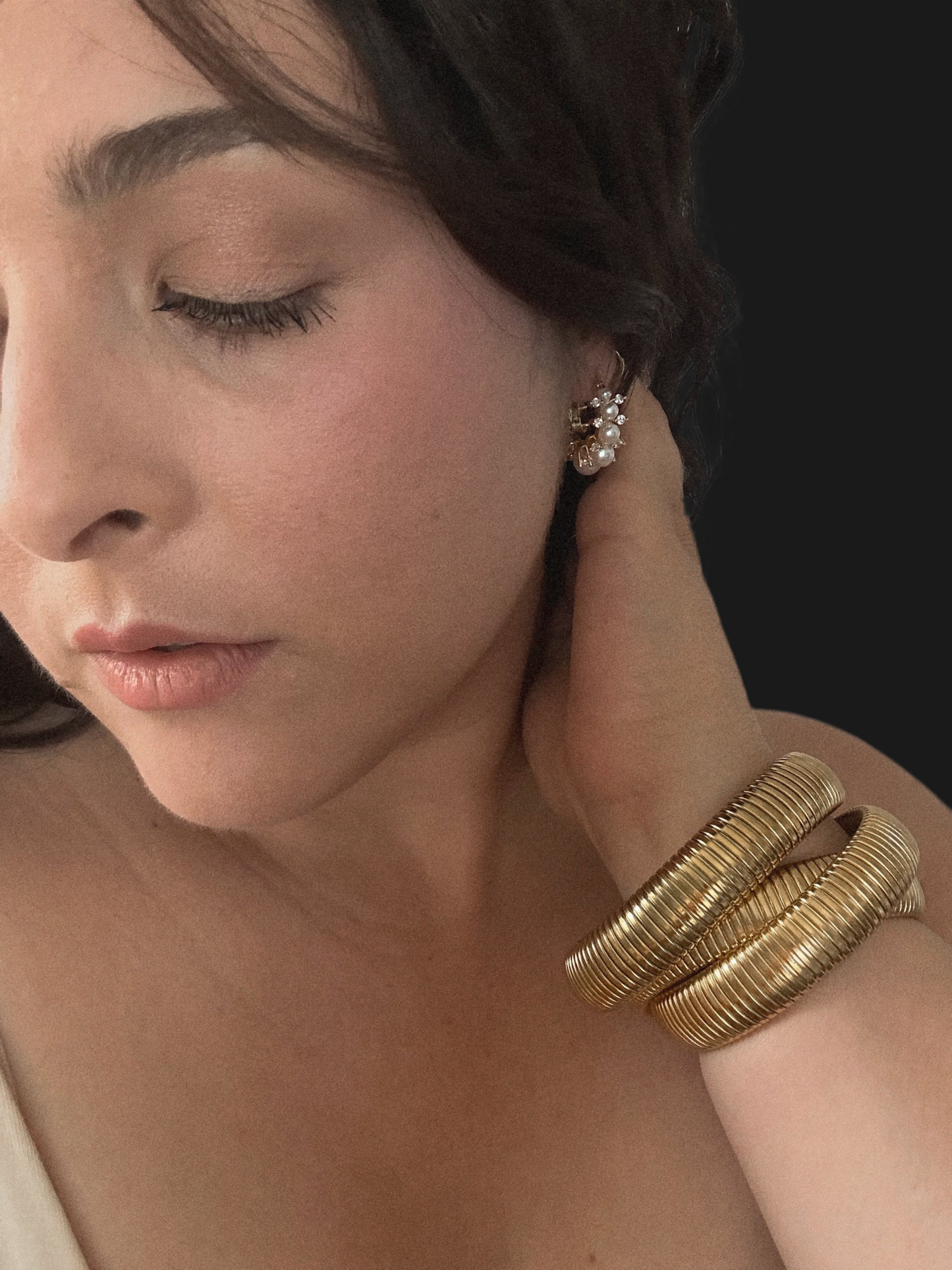 Perlas Arete Huggie
